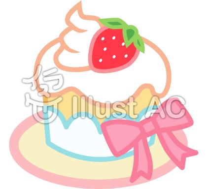 いちごケーキイラスト 無料イラストなら イラストac