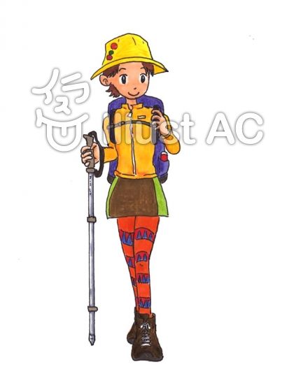 山ガールイラスト No 31400／無料イラストなら「イラストac」