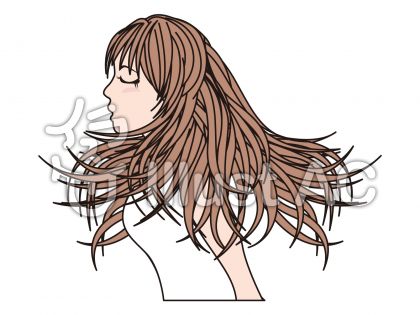 ロングヘアイラスト 無料イラストなら イラストac