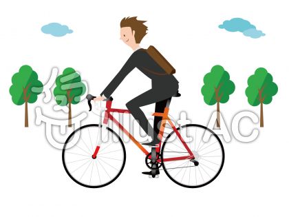 自転車イラスト 無料イラストなら イラストac