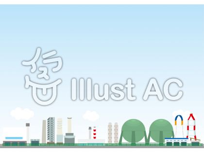 街並み背景シリーズ 工場イラスト No 無料イラストなら イラストac