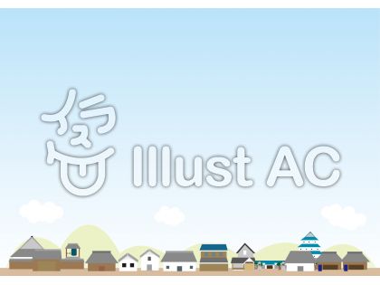 街並み背景シリーズ 江戸時代イラスト No 105958 無料イラストなら イラストac