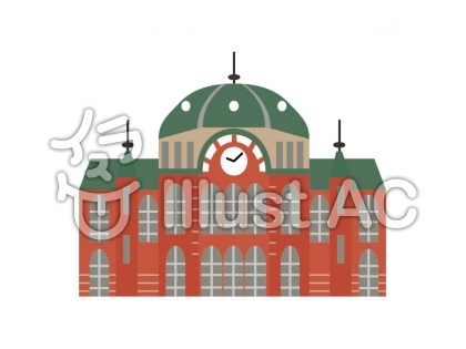 完了しました シルエット 東京 駅 イラスト 無料画像の宮殿 New Hdr