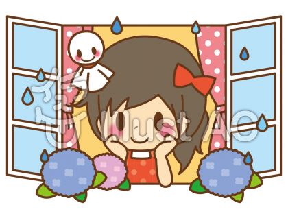 雨女の子イラスト 無料イラストなら イラストac