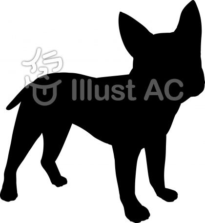 犬シルエットイラスト No 162888 無料イラストなら イラストac