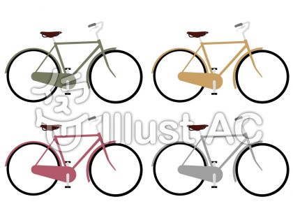 レトロ自転車イラスト No 無料イラストなら イラストac