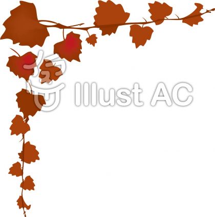 秋の葉のコーナー飾りイラスト No 246179 無料イラストなら イラストac
