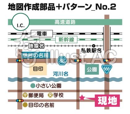 地図作成イラスト 無料イラストなら イラストac