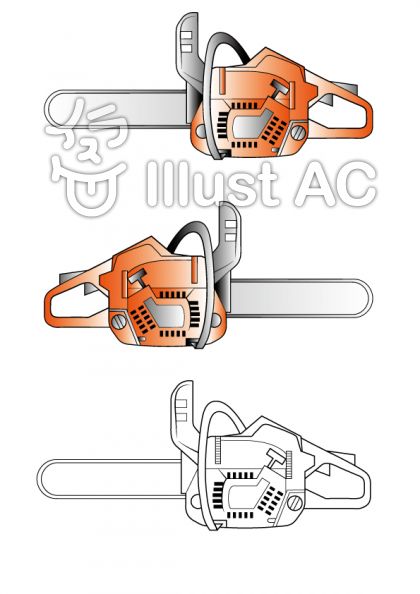チェーンソーイラスト No 278435 無料イラストなら イラストac