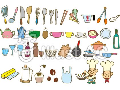 ディズニー画像のすべて トップ100手書き キッチン 用品 イラスト