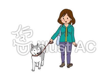 歩く犬イラスト 無料イラストなら イラストac