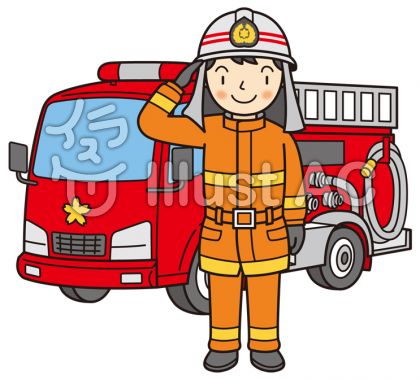 消防車のイラスト 無料のフリー素材 イラストエイト