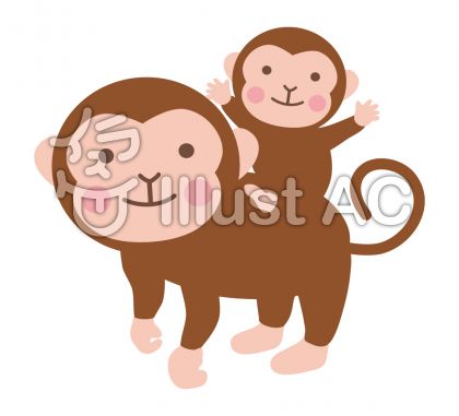 最高の動物画像 綺麗な猿 イラスト 簡単