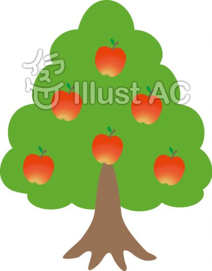 50 可愛い りんごの木 イラスト 最高のアニメギャラリー