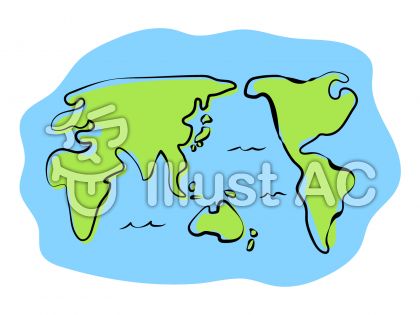 無料ダウンロードシンプル 世界 地図 簡単 イラスト スーパーイラストコレクション