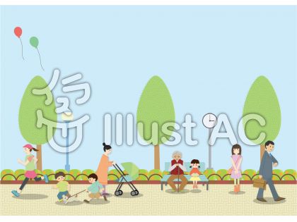 公園の背景イラスト No 3762 無料イラストなら イラストac