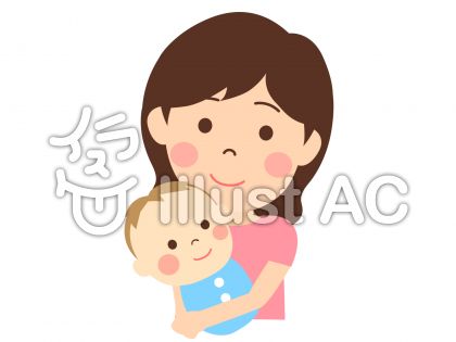 赤ちゃんを抱くお母さんイラスト 無料イラストなら イラストac