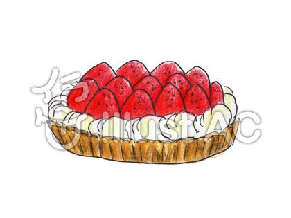 いちごタルトイラスト 無料イラストなら イラストac