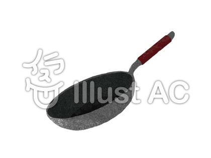 手描き風フライパンイラスト No 無料イラストなら イラストac
