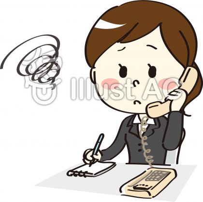 50 電話中 イラスト フリー