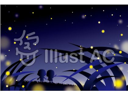 ホタルの壁紙イラスト 無料イラストなら イラストac