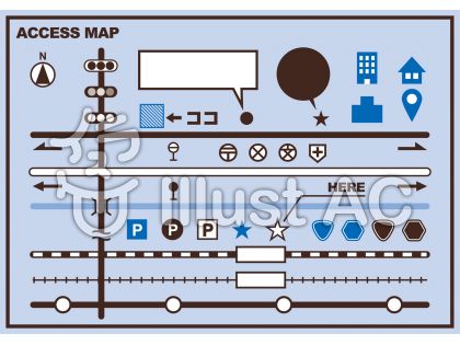 地図制作用素材イラスト No 無料イラストなら イラストac