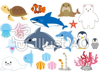 水族館イラスト 無料イラストなら イラストac