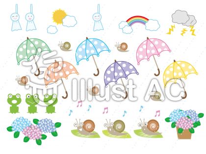 梅雨前線イラスト 無料イラストなら イラストac