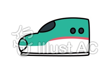 100 はやぶさ 新幹線 イラスト かわいい