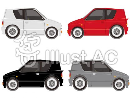 昭和の軽自動車イラスト No 無料イラストなら イラストac