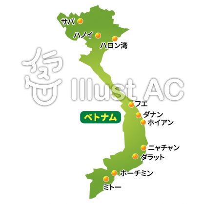 ベトナム地図イラスト No 無料イラストなら イラストac