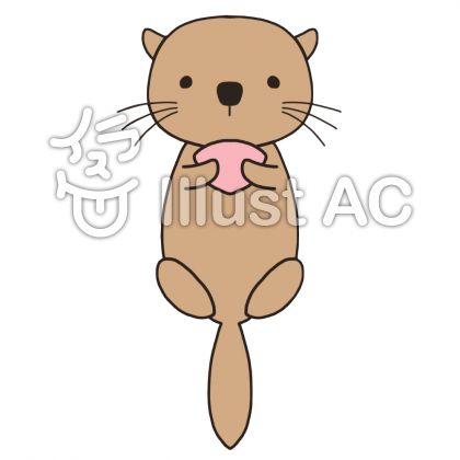 驚くばかりかわいい らっこ かわいい ラッコ イラスト 最高の動物画像