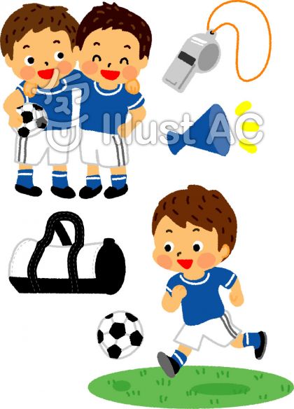 サッカー男子 改 イラスト No 5419 無料イラストなら イラストac