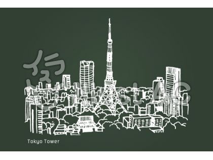 最も選択された 壁紙 イラスト 東京 タワー 美しい芸術
