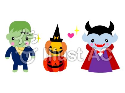 ハロウィン ドラキュラ フランケンイラスト No 無料イラストなら イラストac