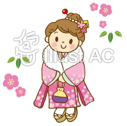 和服の女の子イラスト 無料イラストなら イラストac