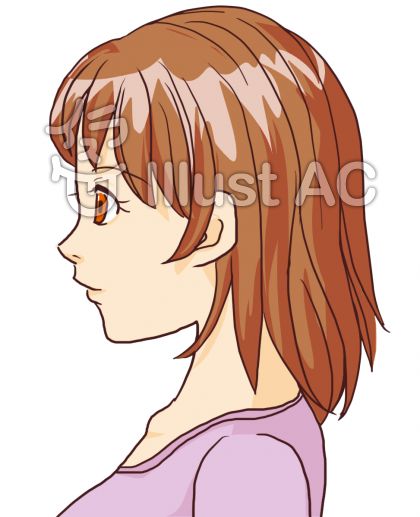 あなたのためのイラスト 元の女の子 横顔 イラスト 左向き あなたのためのイラスト 元の女の子 横顔 イラスト 左向き