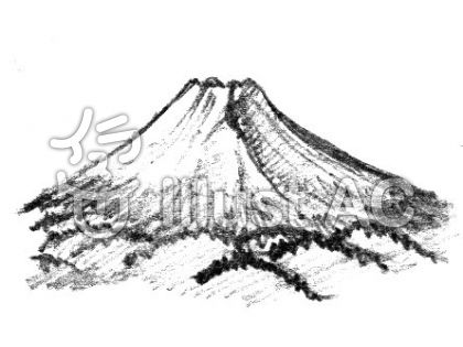 富士山モノクロイラスト 無料イラストなら イラストac