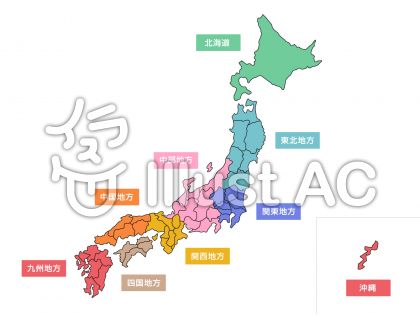 日本地図イラストイラスト 無料イラストなら イラストac