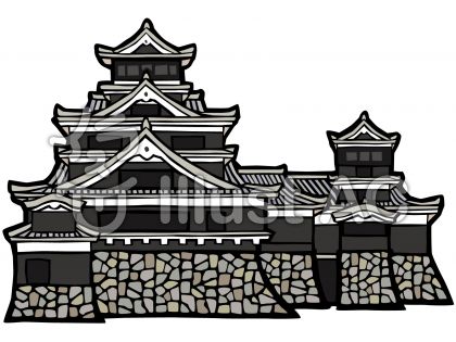 ベストコレクション かっこいい 熊本 城 イラスト 最高の新しい壁紙aahd