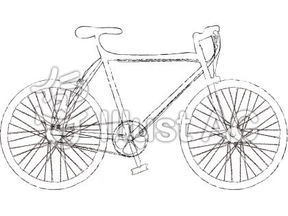 手書き自転車1イラスト No 685628 無料イラストなら イラストac