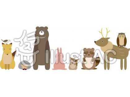 いろいろ 森 動物 イラスト かわいい 最高の壁紙のアイデアcahd