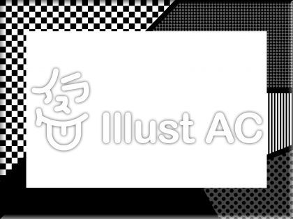 白黒ボーダーイラスト 無料イラストなら イラストac