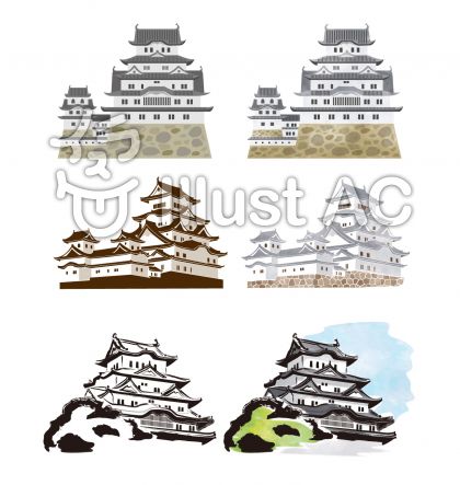 最も共有された 姫路城 イラスト 人気のイラスト画像 無料ダウンロード