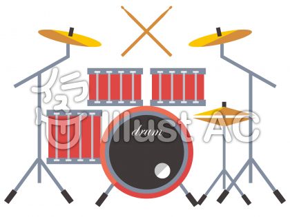 ドラムスティックイラスト 無料イラストなら イラストac