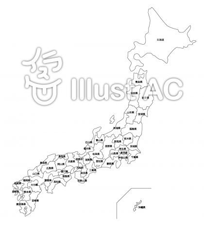 無料印刷可能日本地図 県名入り 最高の花の画像