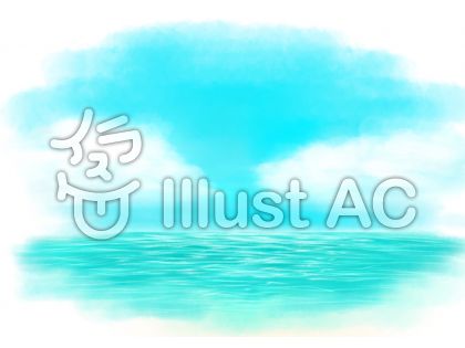 水彩な海イラスト No 無料イラストなら イラストac