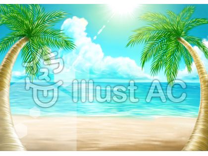 ハワイの風景イラスト 無料イラストなら イラストac