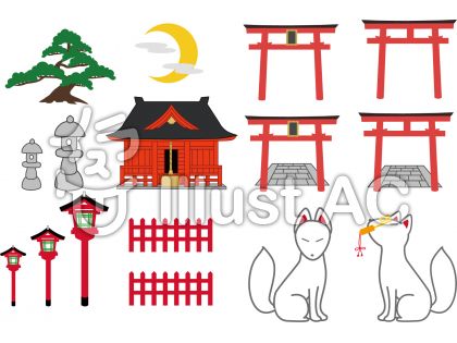 神社イラスト 無料イラストなら イラストac