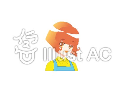 保母さんやヘルパーさんっぽい女性 茶髪 イラスト No 無料イラストなら イラストac